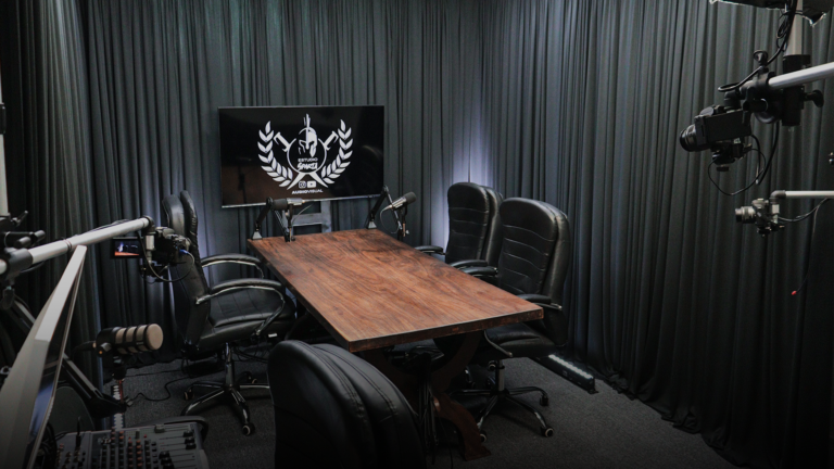 Sala de estído de Podcast